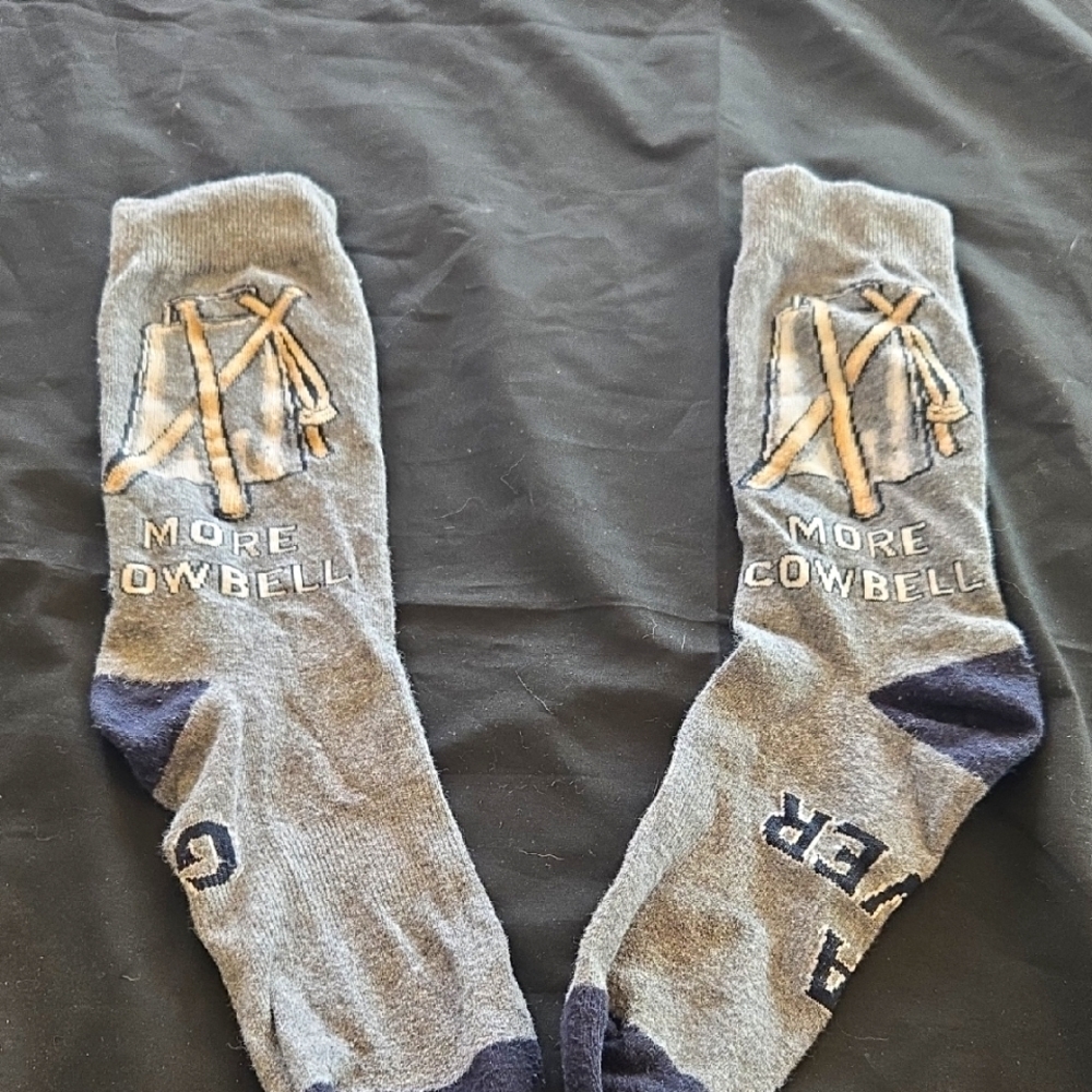 Source Unknown Gray and Blue Casual Socks